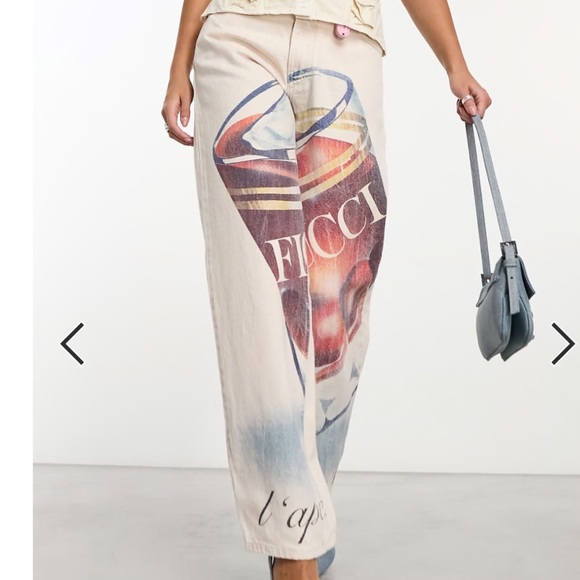 Fiorucci L’aperitivo Graphic Print Wide-Leg Jeans - Picture 8 of 8
